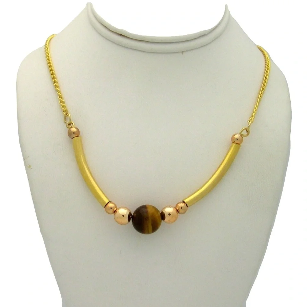 😀 3 for $20 New Old Stock 1970 Tiger Eye Necklace